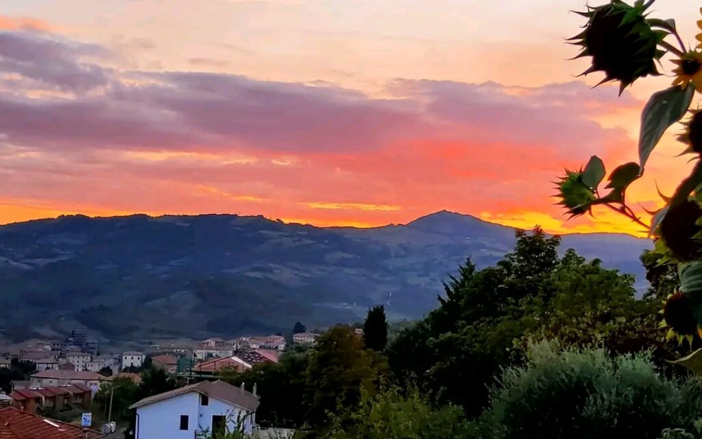 Splendido tramonto a Castel del piano